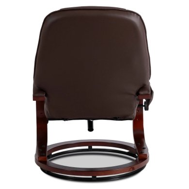 Кресло мягкое массажное с подставкой Mebel Elit CANO Коричневый ME.CANO/BR/E/FW фото - 4