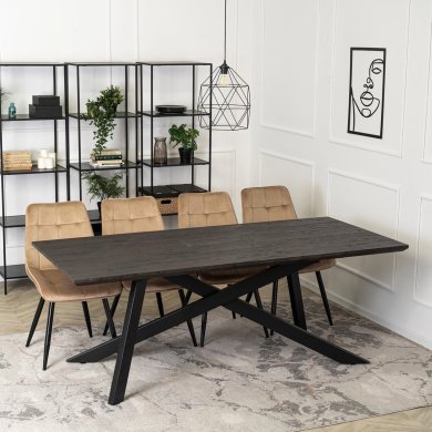 Розкладний обідній стіл Mebel Elit HAMILTON Чорний - 11 Розкладний обідній стіл Mebel Elit HAMILTON Чорний ME.HAMILTON/CZ/S фото - 11