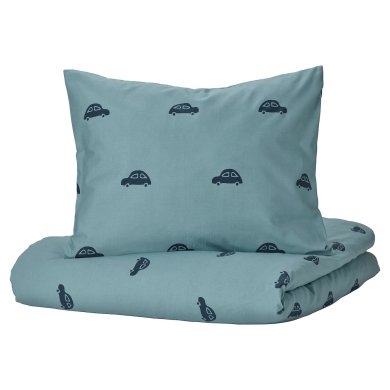 IKEA Комплект постільної білизни BARNDROM 150x200 см Синій (ИКЕА БАРНДРОМ) 50503013