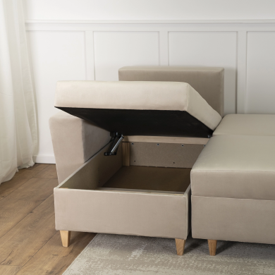 Раскладной диван Mebel Elit ELIO Бежевый MGK.ELIO/VELLUTO2/NAR фото - 16