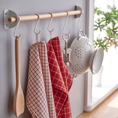 Набор кухонных полотенец RINNIG 45x60 см 4 шт Разноцветный - 3 IKEA Набор кухонных полотенец RINNIG 45x60 см 4 шт Разноцветный (ИКЕА РИННИГ) 30609906 фото - 3