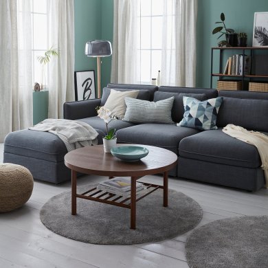 IKEA Ковер STOENSE 130 см Серый (ИКЕА СТОНСЕ) 50426840 фото - 5