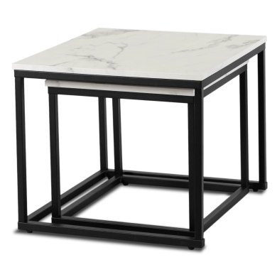 Комплект журнальних столів Mebel Elit ORI Marmur Білий - 2 Комплект журнальних столів Mebel Elit ORI Marmur Білий ME.ORI/BM/CZ/L фото - 2