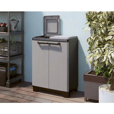 Бокс для сортировки мусора Keter/Kis SPLIT PREMIUM 220 л Серый 240623-1 фото - 7