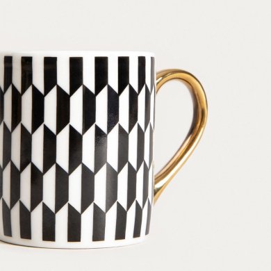 Чашка с блюдцем Homla LUNYA 100 мл Принт 241510 фото - 3