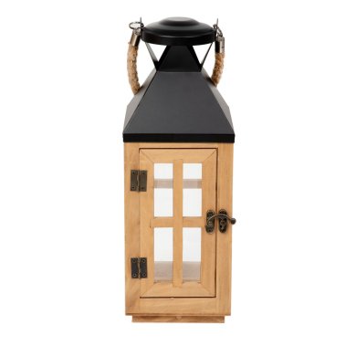 Фонарь Homla BUREL 18x18x51 см | Дерево / Черный 210647