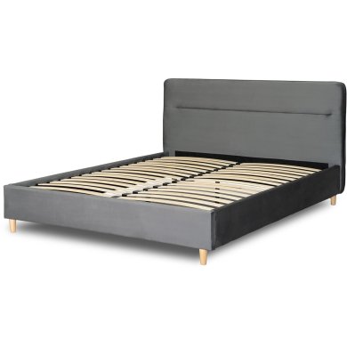 Кровать Mebel Elit BOND Welur 160x200 см Серый ME.BOND/160/CP/V/LOZ фото - 2