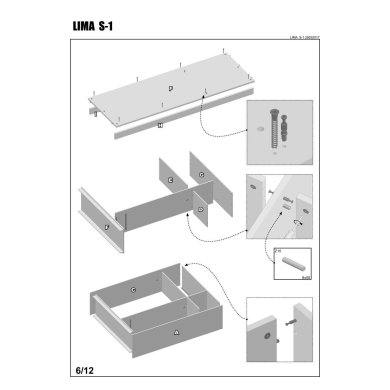 Шкаф Halmar Lima S1 | Дуб сонома V-PL-LIMA-S1-SONOMA фото - 8