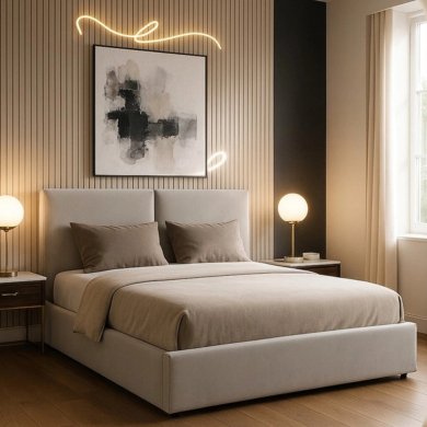 Кровать Mebel Elit MARSYLIA Welur 180x200 см Серый ME.MARSYLIA/180/P/V/LOZZPOJ