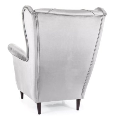 Кресло мягкое Signal Lady Welur Светло-серый - 2 Кресло мягкое Signal Lady Welur Светло-серый LADYV03 фото - 2