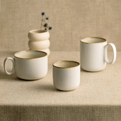 Кружка Homla LUNELLE 400 мл Кремовий 241764 фото - 5