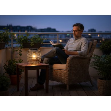 Декоративний світильник на сонячній батареї Garden Line LAP5962 Чорний LAP5962 фото - 2