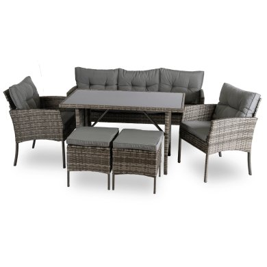 Комплект садовой мебели Mebel Elit ATLANTA Серый ME.ATLANTA/P/RT/OGR/ZES фото - 2