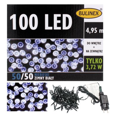 Новогодняя гирлянда Chomik 100 LED 4,95 м Холодны-белый BUL1190