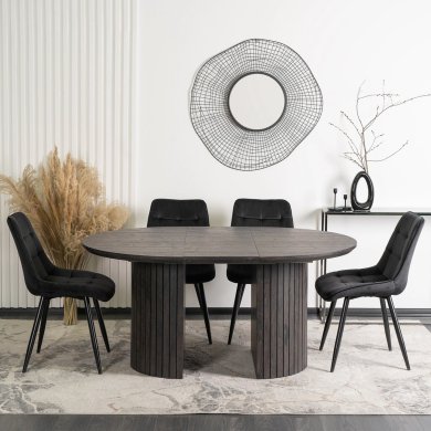 Розкладний обідній стіл Mebel Elit CHARLES Чорний ME.CHARLES/CZ/S фото - 12