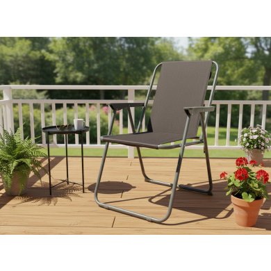 Складаний садовий стілець Garden Line LEZ9931 Сірий LEZ9931 фото - 3