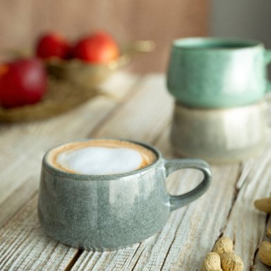 Кружка Homla YGNE GLAZE 350 мл Сірий - 4 Кружка Homla YGNE GLAZE 350 мл Сірий 219005 фото - 4