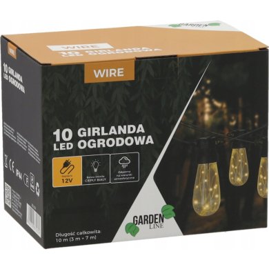 Декоративная гирлянда Garden Line 10 LED 7 м Теплый-белый - 4 Декоративная гирлянда Garden Line 10 LED 7 м Теплый-белый SOL1274 фото - 4