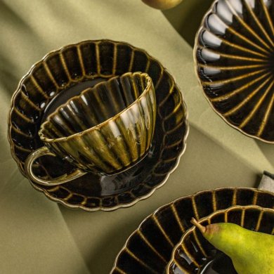 Кружка Homla MELIDA 300 мл Темно-зелений 241349 фото - 7