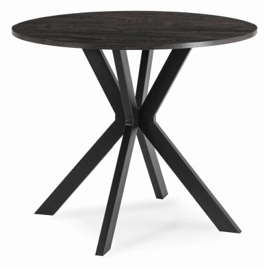 Обідній стіл Mebel Elit LAUREN 80 см Чорний ME.LAUREN/CZ/CZ/S80