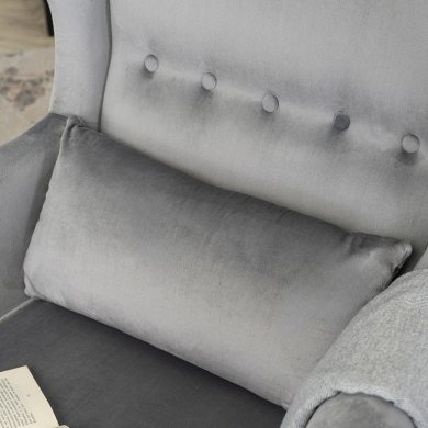 Кресло мягкое Mebel Elit KLARIS 2 Welur Серый ME.KLARIS2/P/V/FW фото - 10