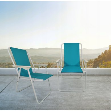 Складное садовое кресло Kontrast ATENA PRO Голубой 5.03.13440 фото - 10