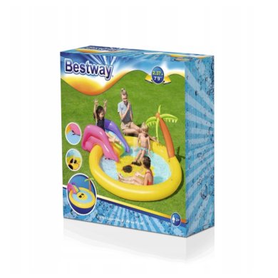 Надувний дитячий басейн Bestway 53071 237х201х104 см Принт - 6 Надувний дитячий басейн Bestway 53071 237х201х104 см Принт BES53071 фото - 6