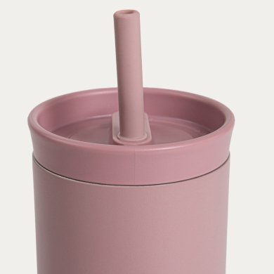 Термокружка с трубочкой Homla COCOA 500 мл Розовый 245354 фото - 4