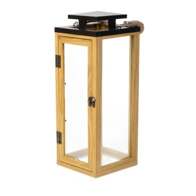 Фонарь Homla PEGI 16x16x41,5 см | Дерево / Черный 210642
