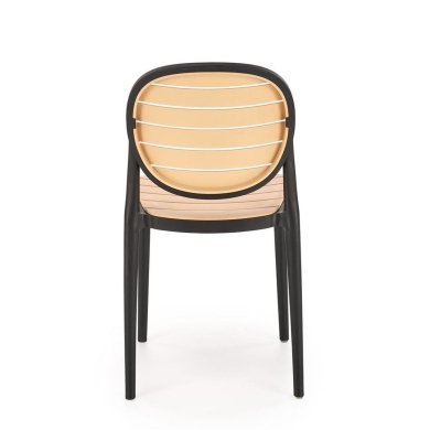 Садовий стілець Halmar K529 Чорний V-CH-K/529-KR-CZARNY/NATURALNY фото - 7