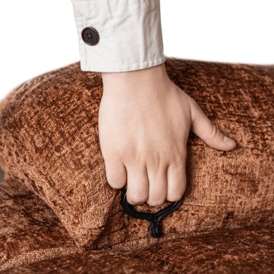 Кресло мягкое раскладное с реклайнером Mebel Elit ARTURO Welur Рыжий ME.ARTURO/BR/V/FW фото - 11