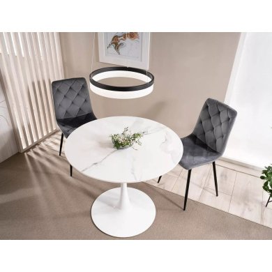 Обеденный стол Signal ESPERO Ceramic Marmur Белый ESPEROCB90 фото - 6