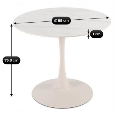 Обеденный стол Mebel Elit SANDER Marmur Кашемир ME.SANDER/B/KASZ/S фото - 6