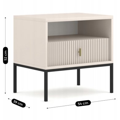 Тумба прикроватная Mebel Elit MARCOS Кашемир - 5 Тумба прикроватная Mebel Elit MARCOS Кашемир W.MAGGIORE/KASZ/SZAFKNOC фото - 5