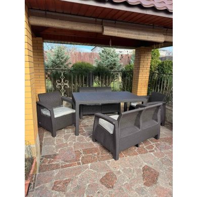 Комплект садовой мебели Keter CORFU FIESTA Коричневый 258945 фото - 6