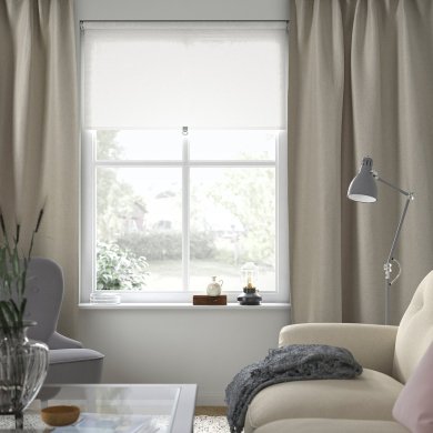 IKEA Шторы ANNAKAJSA 145x300 см 2 шт Светло-серый (ИКЕА АННАКАИСА) 60583429 фото - 3