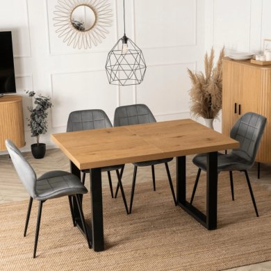 Розкладний обідній стіл Mebel Elit TOMAS Дуб золотий - 6 Розкладний обідній стіл Mebel Elit TOMAS Дуб золотий ME.TOMAS/DZ/S фото - 6