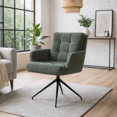 Обеденный стул поворотный Mebel Elit AKITA Velvet Зеленый ME.AKITA/Z/SZTR/K фото - 5