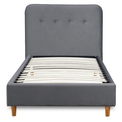 Кровать Mebel Elit DENNIS Welur 90x200 см Темно-серый - 3 Кровать Mebel Elit DENNIS Welur 90x200 см Темно-серый ME.DENNIS/90/CP/V/LOZ фото - 3