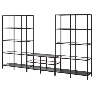 IKEA Стеллаж VITTSJO Черный (ИКЕА ВИТШО) 69294566