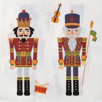 Салфетки Duka Nutcracker | Белый / Принт щелкунчик 2221197 фото - 2