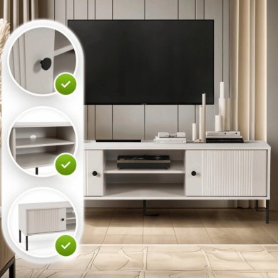 Тумба под ТВ Mebel Elit SOFT Кашемир W.ISEO/IS01/KASZ/N.CZ/U.CZ/RTV фото - 6