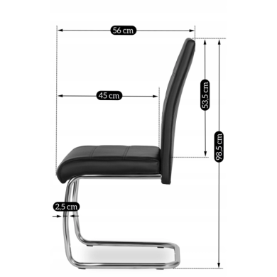 Обеденный стул Mebel Elit EDER Черный - 2 Обеденный стул Mebel Elit EDER Черный ME.EDER/CZ/CH/E/K фото - 2