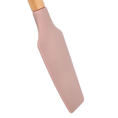 Лопатка силіконова Homla EASY BAKE | Рожевий / Дерево 164886 фото - 2