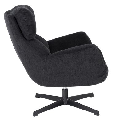 Крісло м'яке поворотне Mebel Elit REAL Чорний ME.REAL/CZ/CZ/T/FW фото - 4