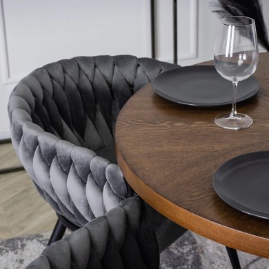 Обеденный стул Mebel Elit EMPOLI Welur Серый - 9 Обеденный стул Mebel Elit EMPOLI Welur Серый ME.EMPOLI/P/V/K фото - 9