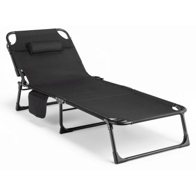 Складной шезлонг Mebel Elit SATURN Черный ME.SATURN/CZ/T/LOZ фото - 2