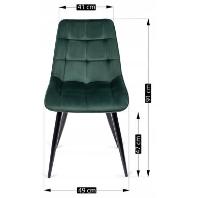 Обідній стілець Mebel Elit RIO Welur Зелений - 15 Обідній стілець Mebel Elit RIO Welur Зелений ME.RIO/Z/V/K фото - 15