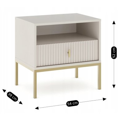 Тумба прикроватная Mebel Elit MARCOS Кашемир - 5 Тумба прикроватная Mebel Elit MARCOS Кашемир W.MAGGIORE/KASZ/ZL/SZAFKNOC фото - 5