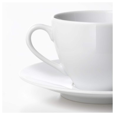 IKEA Чашка кавова з блюдцем VÄRDERA (ИКЕА VÄRDERA) 60277463 фото - 2